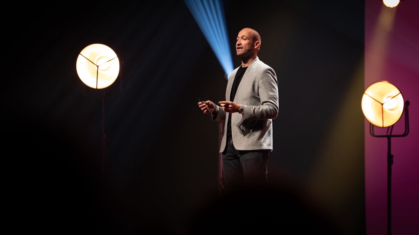 Guillaume Simonin sur scène TEDx